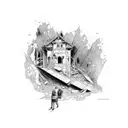 earthquake tattoo design idea