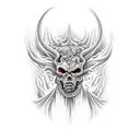 . Hell, lake of fire  tattoo design idea