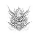 . Hell, lake of fire  tattoo design idea