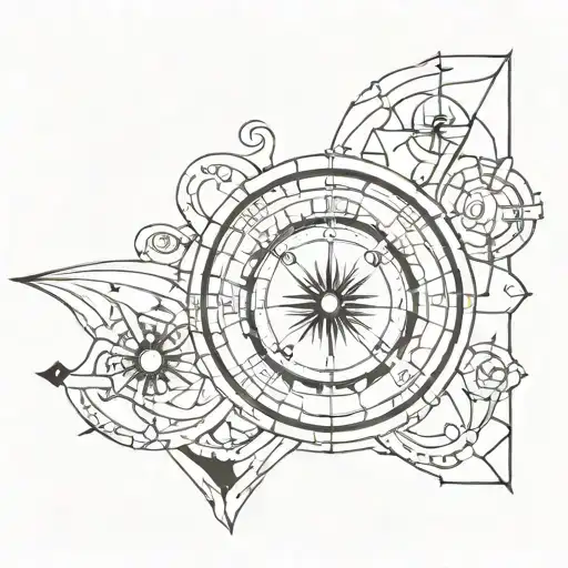 Please help me design a tattoo that goes around my upper arm. I need an effect diagram. The elements to be included are: tattoo design idea