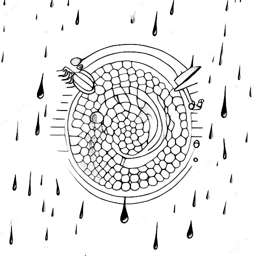nothing like the rain when youre in outer space tattoo design idea