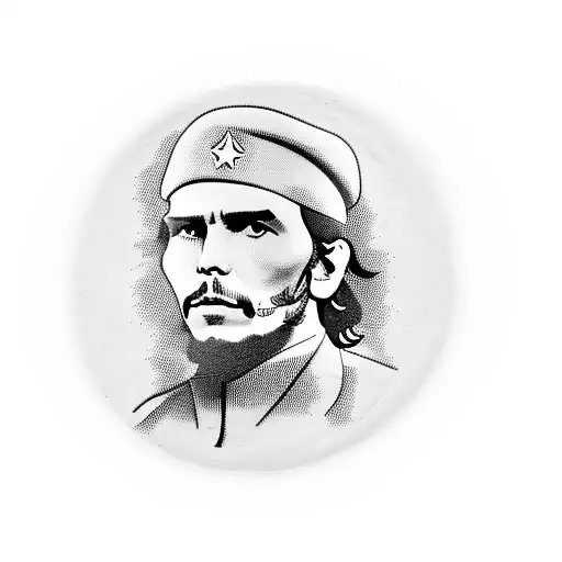 Che Guevara and Ataturk next to each other tattoo design idea