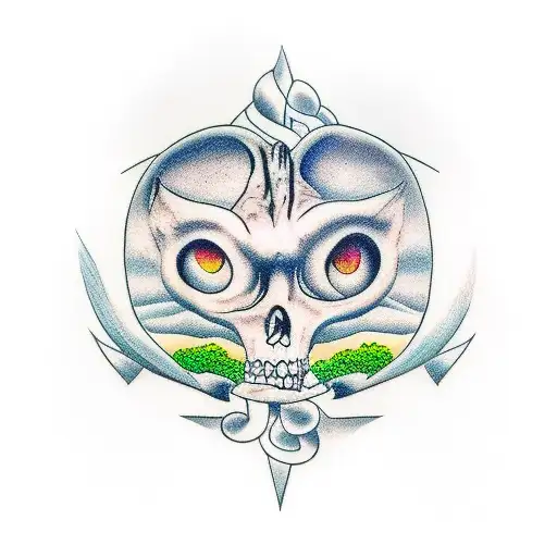 simple tombstone  tattoo design idea