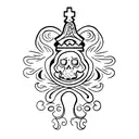 grave markers  tattoo design idea
