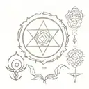 body chakra symbols tattoo design idea