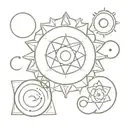body chakra symbols tattoo design idea