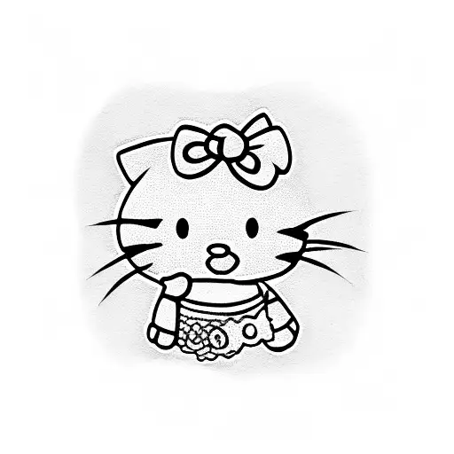 hello kitty tattoo design idea