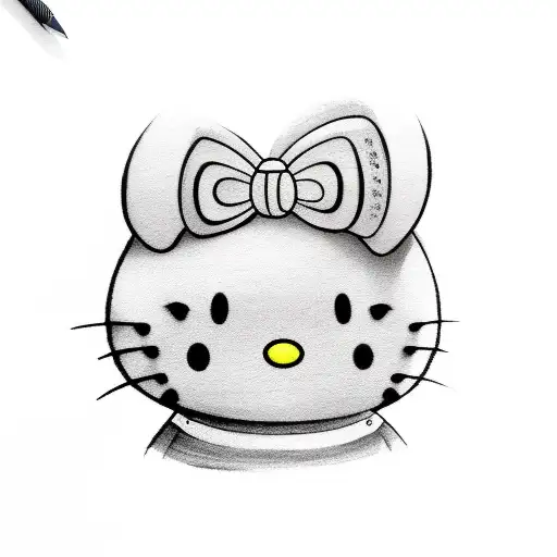 hello kitty tattoo design idea