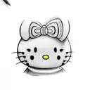 hello kitty tattoo design idea