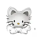 hello kitty tattoo design idea