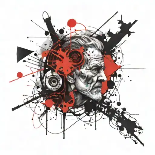 Freud, Lacan, Jung with psychoanalithic tattoo design idea