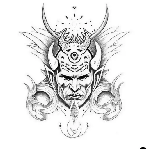 lucifer tattoo design idea