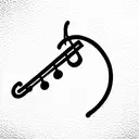 trombone tattoo design idea