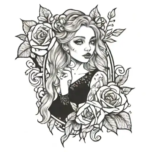 please by sabrina carpenter inspired tattoo design idea