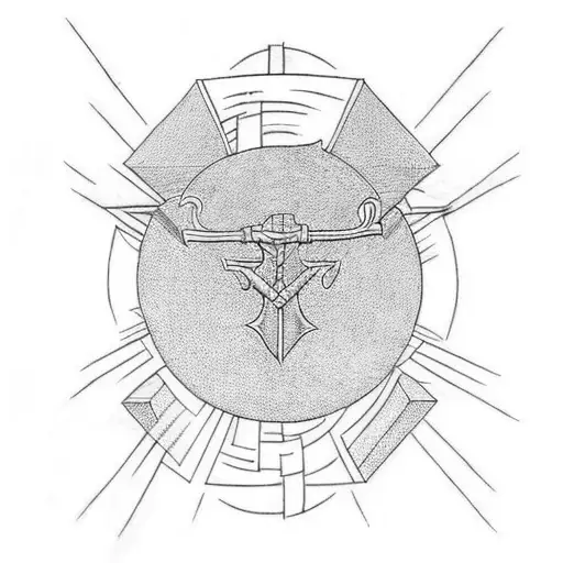 thors hammer tattoo design idea