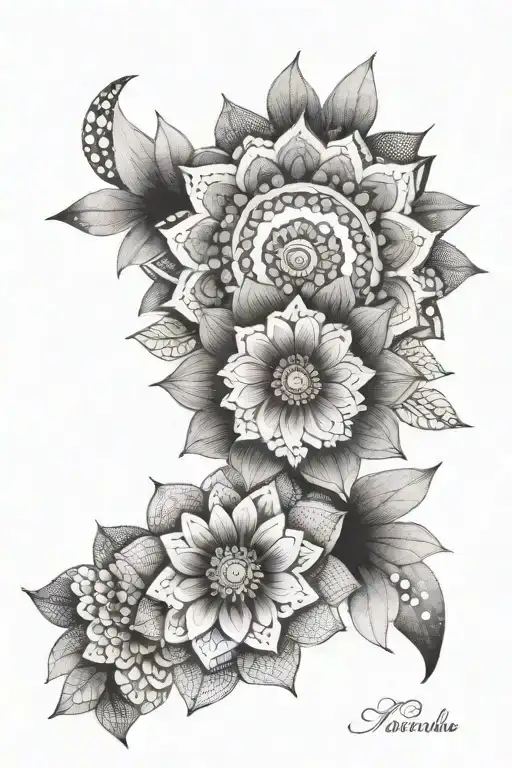 Mandalas tattoo design idea