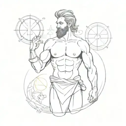male libra, daughter virgo, daughter aquarius tattoo design idea
