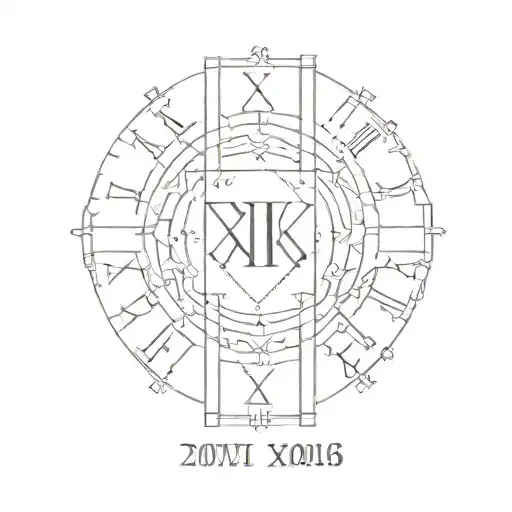 roman numeral 2005, 2008, 2011, 2013, 2017, 2022 tattoo design idea