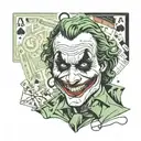 Joker tattoo design idea