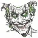 Joker tattoo design idea