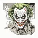 Joker tattoo design idea