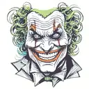 Joker tattoo design idea