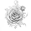 sword with flowers tattoo design idea