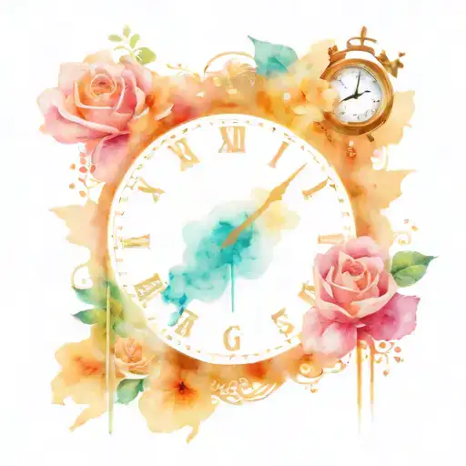 time travel tattoo design idea