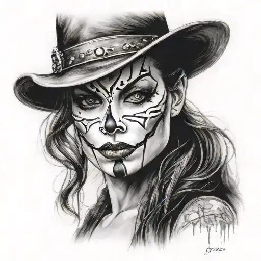 Realism "Ultra-realistic vendetta woman "  tattoo design idea