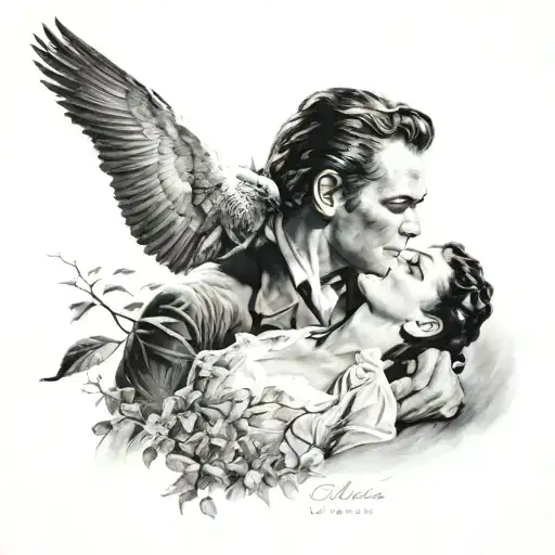 gone with the wind tattoo design idea