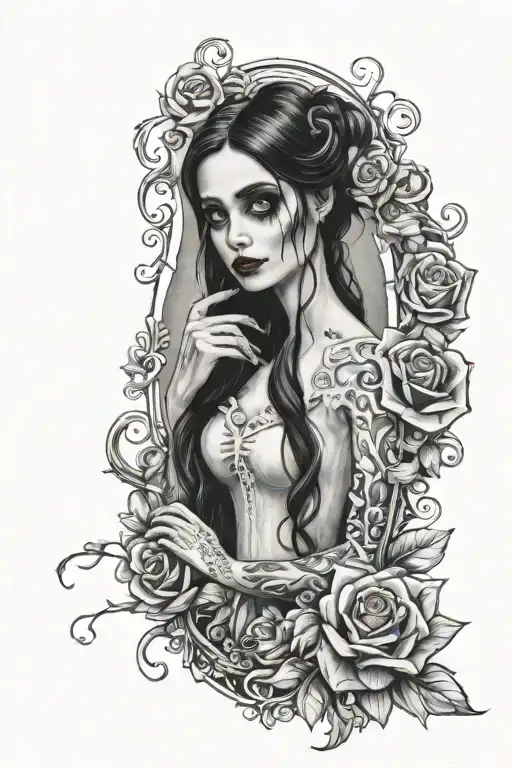 Emily Corpse Bride tattoo design idea