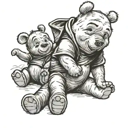 Winnie the Pooh tattoo design idea