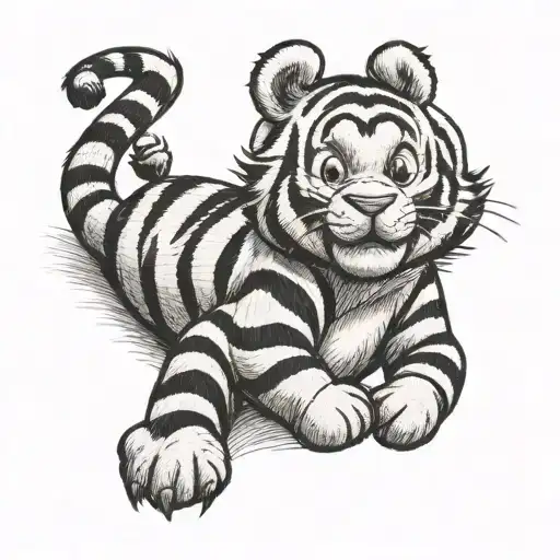 Winnie the Pooh Tigger  tattoo design idea