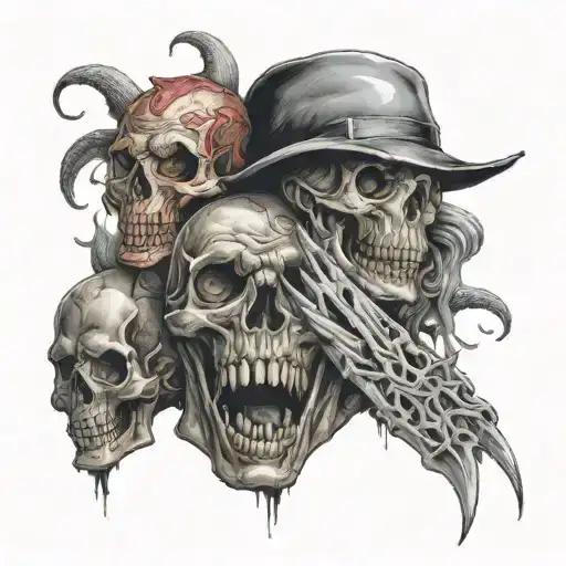 "ultra relistic" deadly sins tattoo design idea