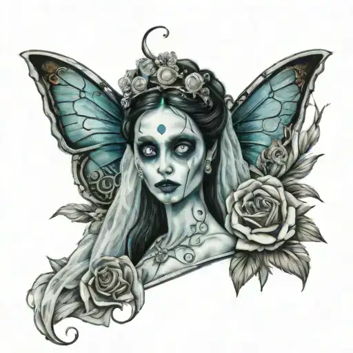Emily Corpse Bride tattoo design idea