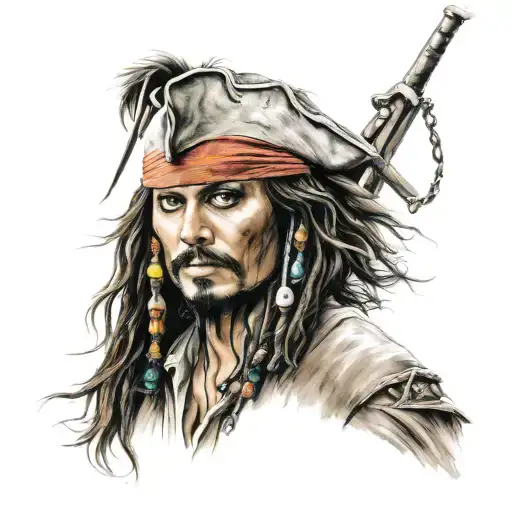 Captain jack sparrow tattoo tattoo design idea