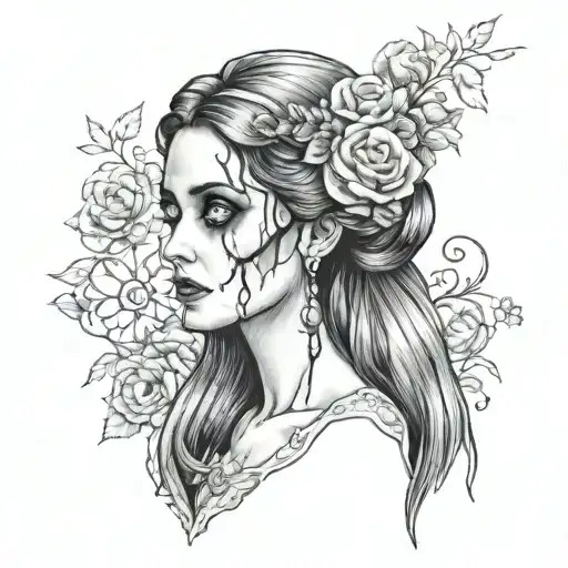 Emily Corpse Bride tattoo design idea