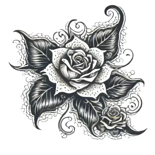 Rose made entirely of intricate mandala design inspired tattoo design idea