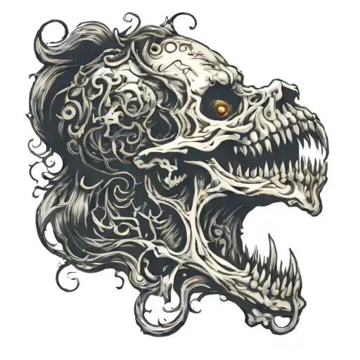 siren head  tattoo design idea