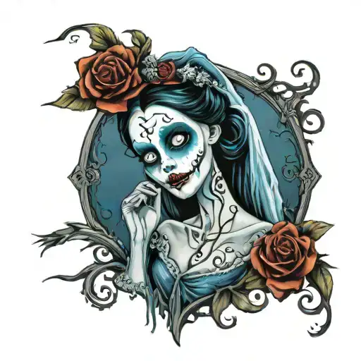 Emily Corpse Bride tattoo design idea
