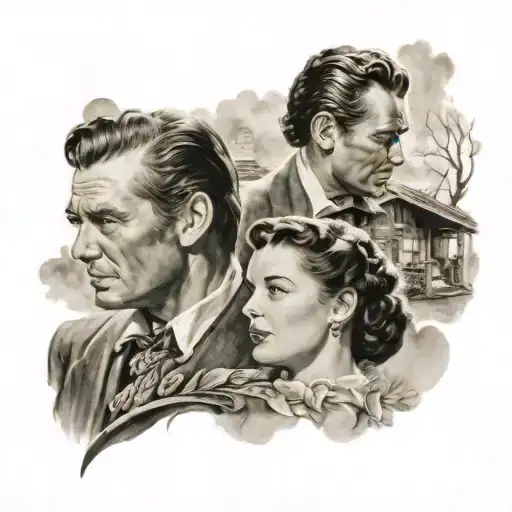 gone with the wind tattoo design idea