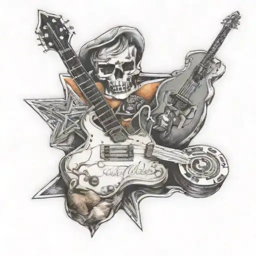 Rock Tattoos banner across tattoo design idea
