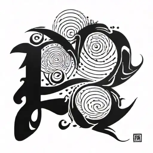 japanese symbols " love you " written tattoo design idea