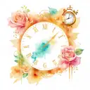 time travel tattoo design idea