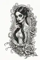 Emily Corpse Bride tattoo design idea