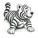 Winnie the Pooh Tigger  tattoo design idea