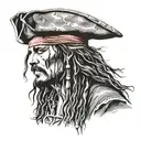 Captain jack sparrow tattoo design idea