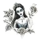 Emily Corpse Bride tattoo design idea