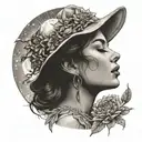 woman kissing the sun tattoo tattoo design idea