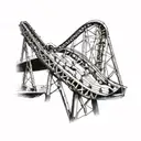 roller coaster tattoo design idea